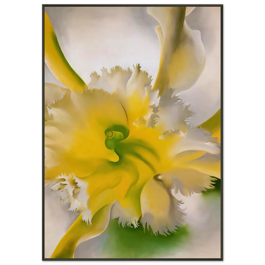 Georgia OKeeffe  An Orchid Framed Art Print  - Aluminum Frame - 21x29.7 cm / 8x12"