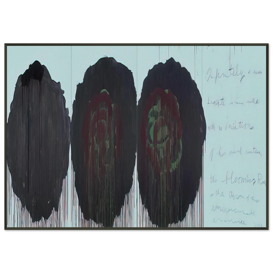 Cy Twombly  The Rose  V  Framed Art Print  - Aluminum Frame - 21x29.7 cm / 8x12"