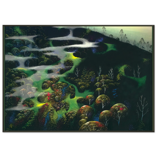Eyvind Earle  Spot of Magic Framed Art Print  - Aluminum Frame - 21x29.7 cm / 8x12"