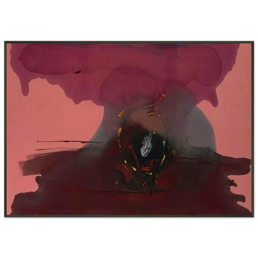 Helen Frankenthaler  Harbinger  1986 Framed Art Print  - Aluminum Frame - 21x29.7 cm / 8x12"