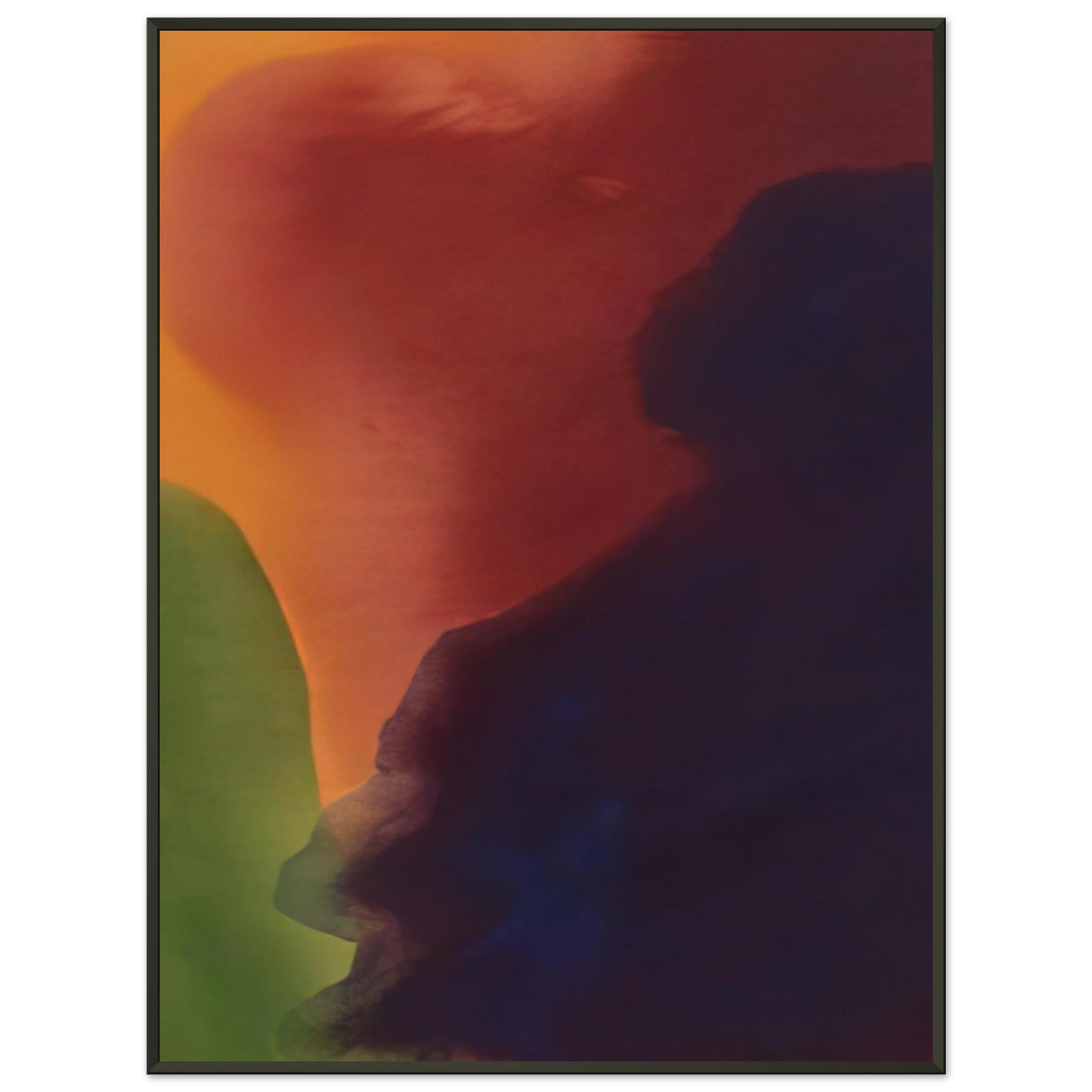 Helen Frankenthaler  Blue Atmosphere III  1963 Framed Art Print  - Aluminum Frame - 60x80 cm / 24x32 inches