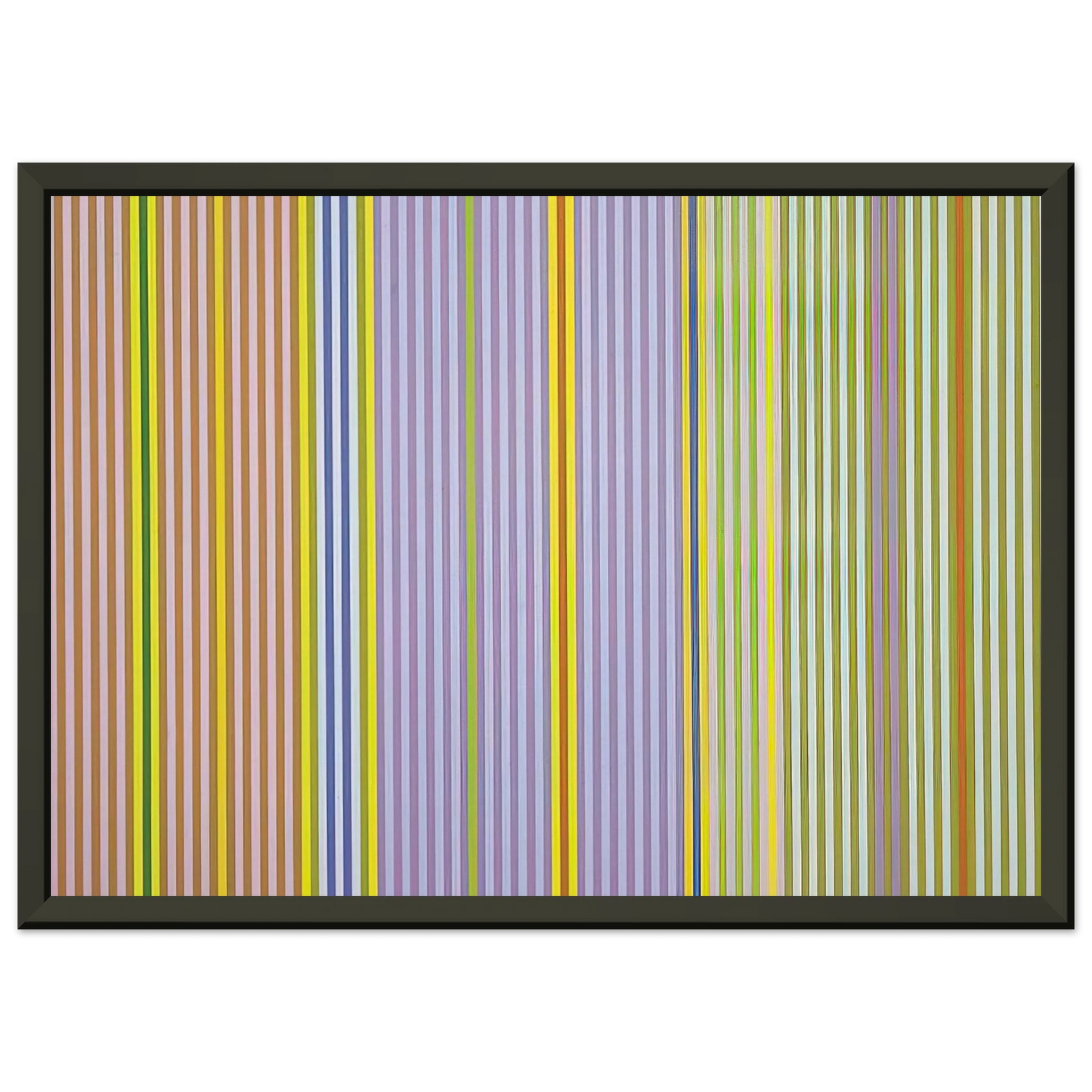 Gene Davis  Ianthe  1969 Framed Art Print  - Aluminum Frame - 60x80 cm / 24x32 inches