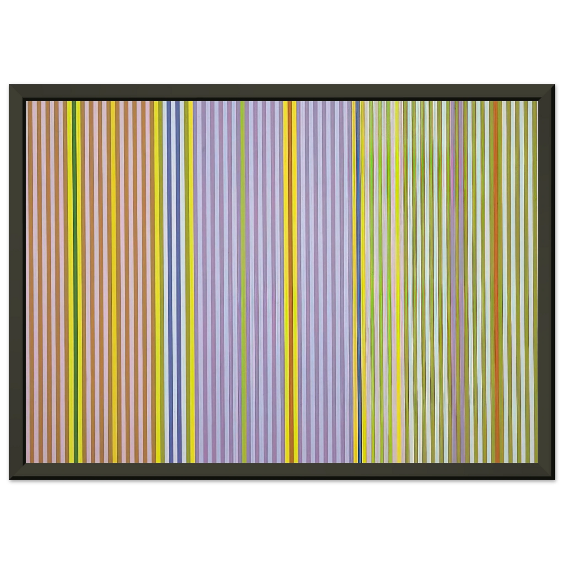 Gene Davis  Ianthe  1969 Framed Art Print  - Aluminum Frame - 60x80 cm / 24x32 inches