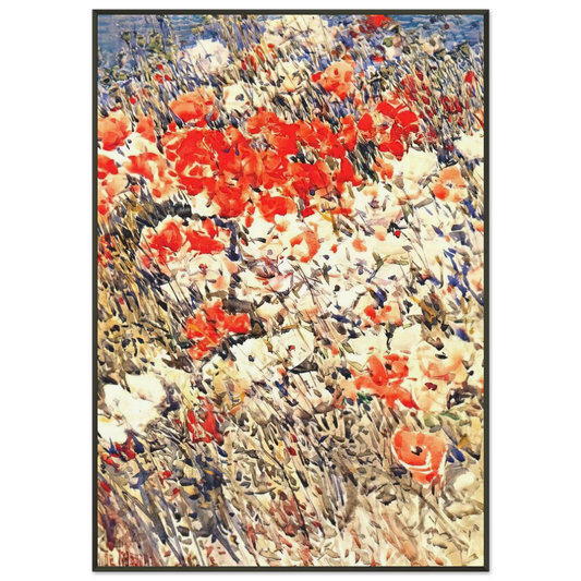 Childe Hassam  The island garden Framed Art Print  - Aluminum Frame - 21x29.7 cm / 8x12"