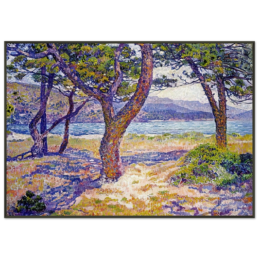 Theo van Rysselberghe  IL MEDITERRANEO PRESSO LE LAVANDOU Framed Art Print  - Aluminum Frame - 21x29.7 cm / 8x12"