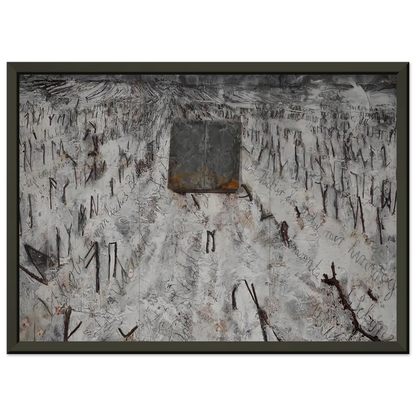 Anselm Kiefer  BLACK FLAKES 2006 Framed Art Print  - Aluminum Frame - 70x100 cm / 28x40 inches