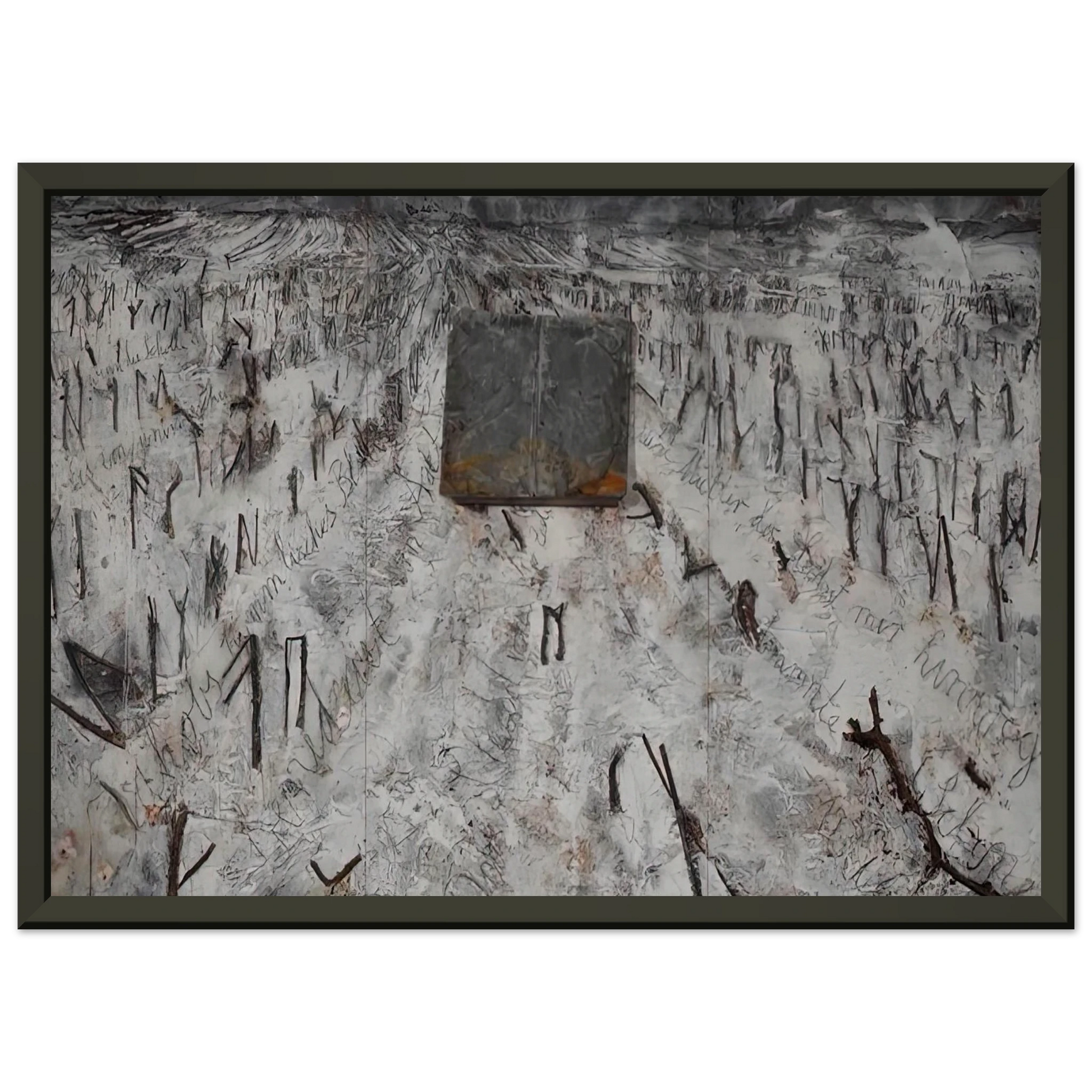 Anselm Kiefer  BLACK FLAKES 2006 Framed Art Print  - Aluminum Frame - 70x100 cm / 28x40 inches