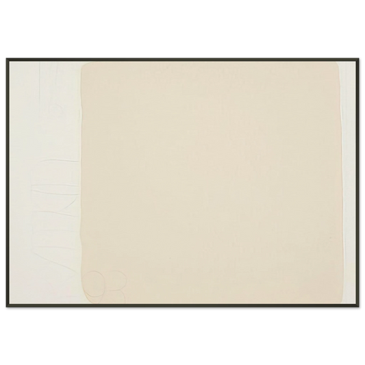 Robert Ryman  Untitled from BAM III Framed Art Print  - Aluminum Frame - 21x29.7 cm / 8x12"