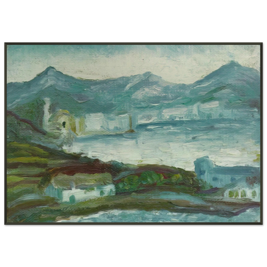Salvador Dali  CADAQUES 2 Framed Art Print  - Aluminum Frame - 21x29.7 cm / 8x12"