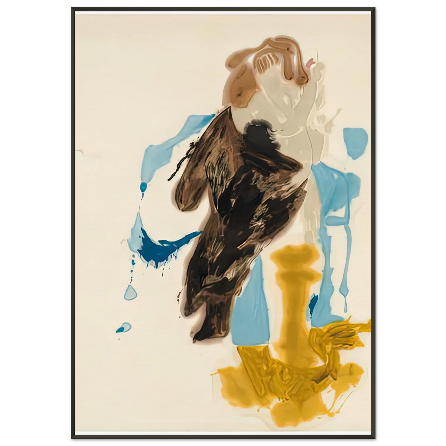 Helen Frankenthaler  After Rubens 1961 Framed Art Print  - Aluminum Frame - 21x29.7 cm / 8x12"