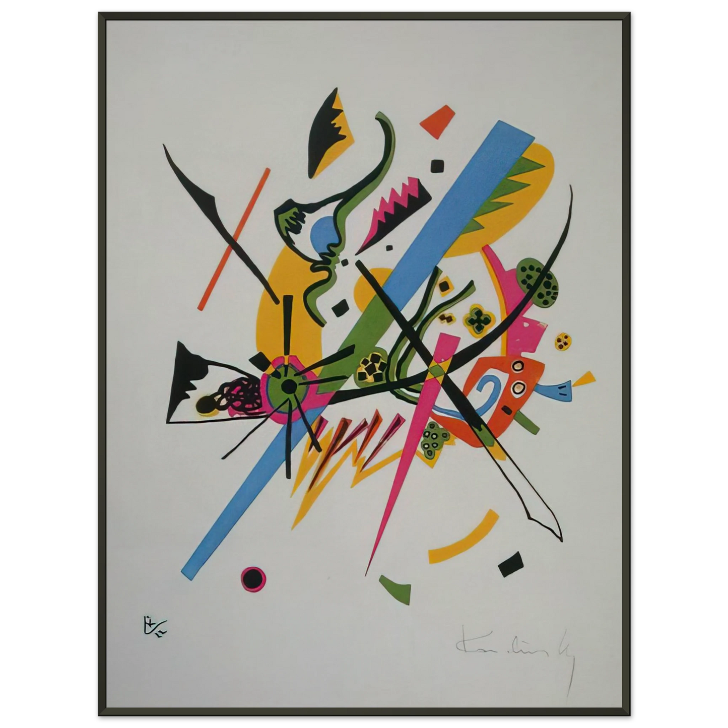 Wassily Kandinsky  SMALL WORLDS 1922 Framed Art Print  - Aluminum Frame - 40x50 cm / 16x20 inches