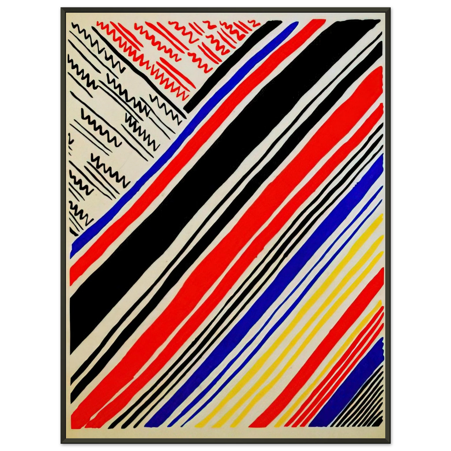 Sonia Delaunay  COMPOSITION 11 Framed Art Print  - Aluminum Frame - 60x80 cm / 24x32 inches