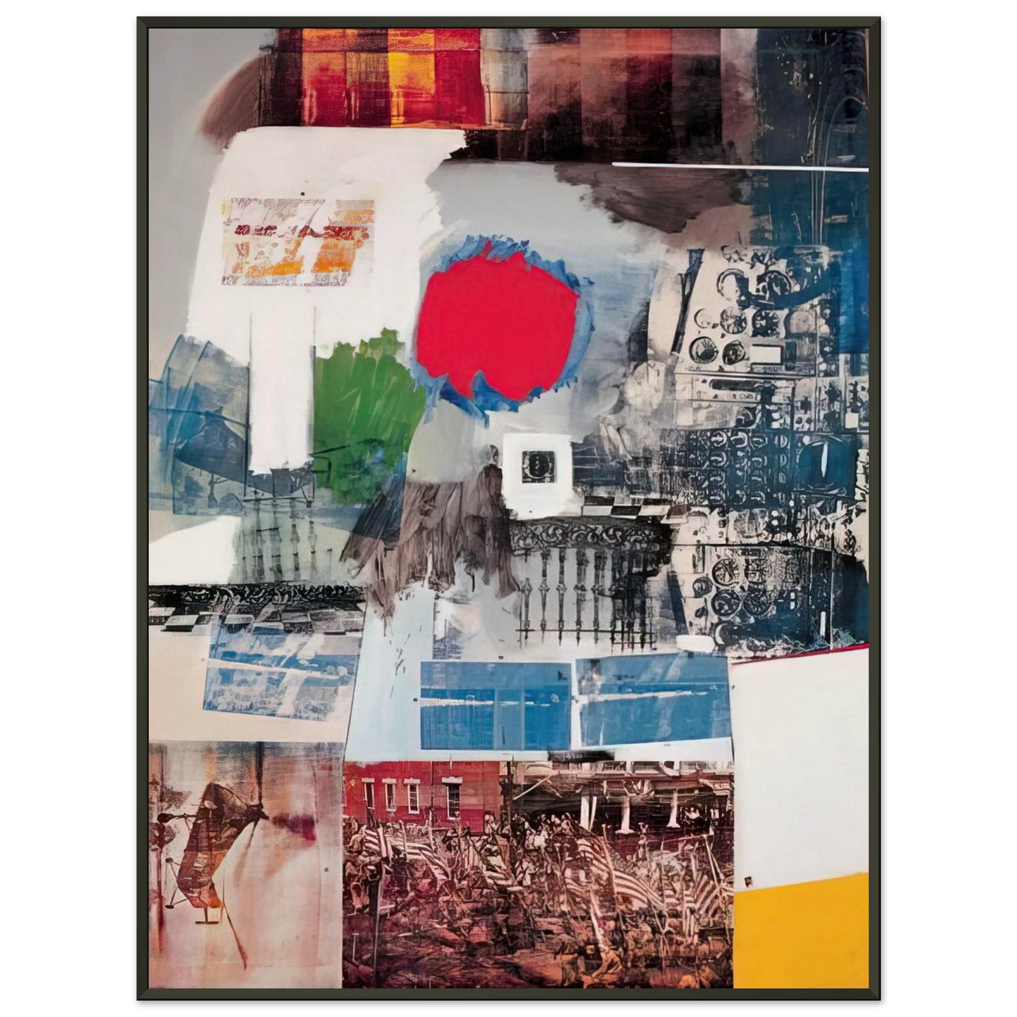 Robert Rauschenberg  ARCHIVE 1963 Framed Art Print  - Aluminum Frame - 70x100 cm / 28x40 inches