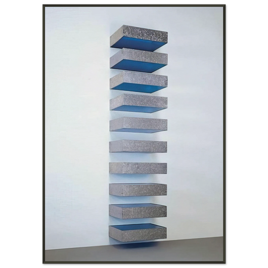 Donald Judd  Untitled 7741 Bernstein  1977 Framed Art Print  - Aluminum Frame - 21x29.7 cm / 8x12"