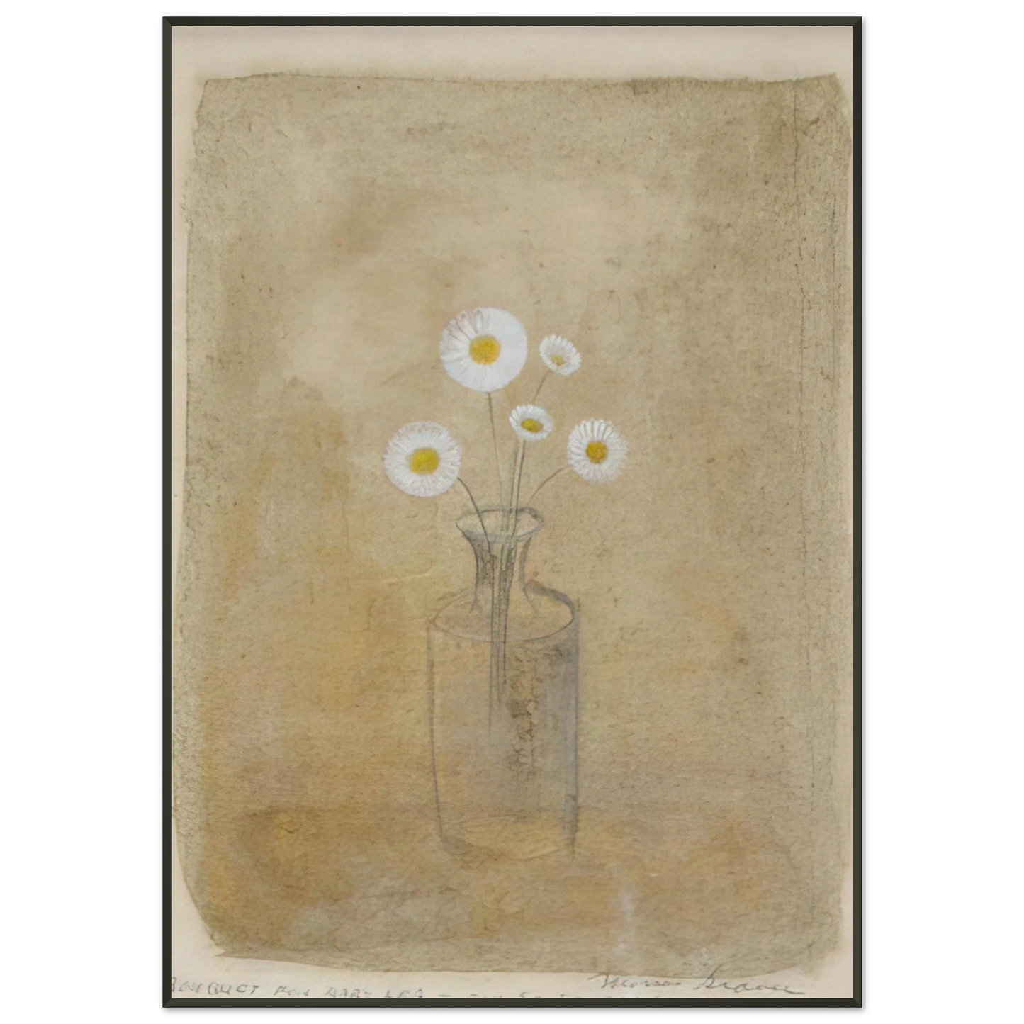 Morris Graves  Bouquet for Mary Lea  1957 Framed Art Print  - Aluminum Frame - 21x29.7 cm / 8x12"