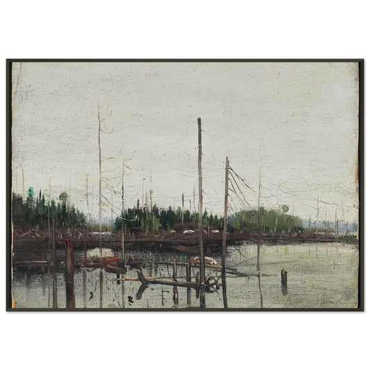 Tom Thomson  DROWNED LAND 1912 Framed Art Print  - Aluminum Frame - 21x29.7 cm / 8x12"