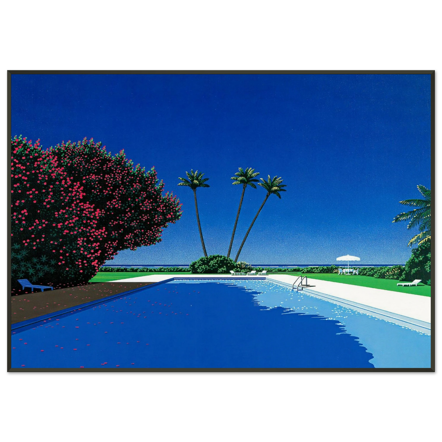 Hiroshi Nagai  Time Goes By Framed Art Print  - Aluminum Frame - 21x29.7 cm / 8x12"