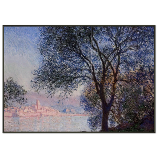 claude monet  Antibes Seen from the Salis Gardens 02 Framed Art Print  - Aluminum Frame - 21x29.7 cm / 8x12"