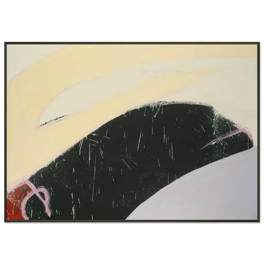 Norman Bluhm  Acheron  1971 Framed Art Print  - Aluminum Frame - 21x29.7 cm / 8x12"