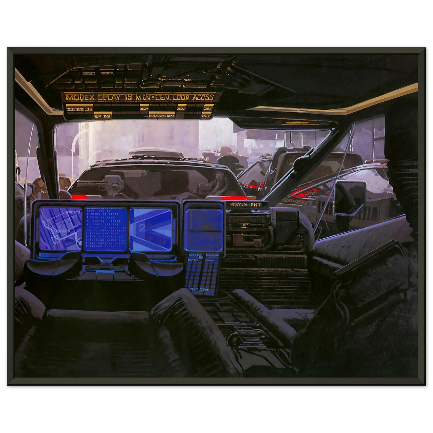 Syd Mead  Syd Mead Framed Art Print  - Aluminum Frame - 60x80 cm / 24x32 inches