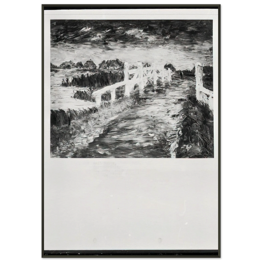 Emil Nolde  Maruchbrucke Framed Art Print  - Aluminum Frame - 21x29.7 cm / 8x12"