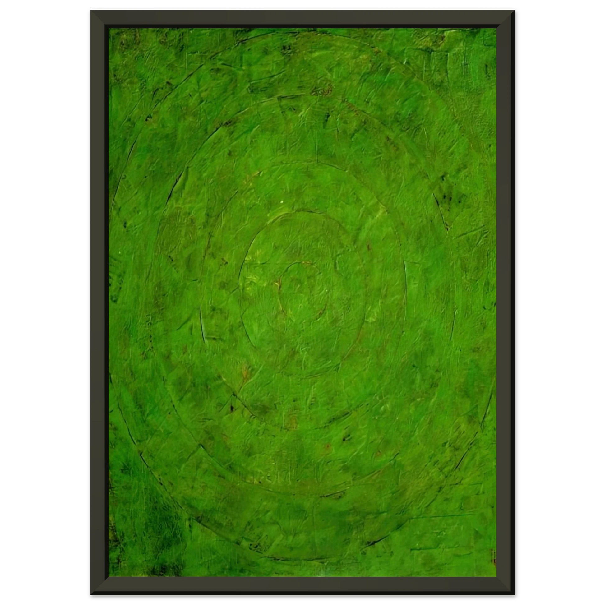 Jasper Johns  GREEN TARGET Framed Art Print  - Aluminum Frame - 70x100 cm / 28x40 inches