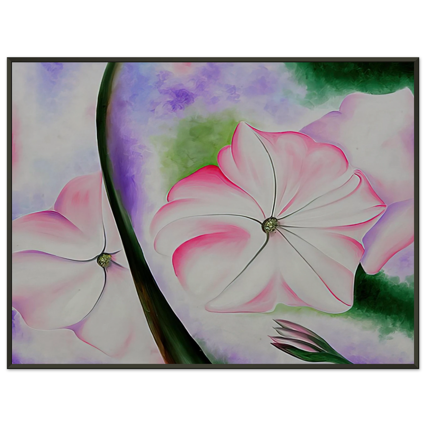 Georgia OKeeffe  Petunia No 2 Framed Art Print  - Aluminum Frame - 40x50 cm / 16x20 inches