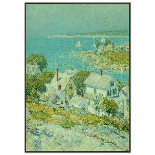 Childe Hassam  New England Headlands Framed Art Print  - Aluminum Frame - 21x29.7 cm / 8x12"