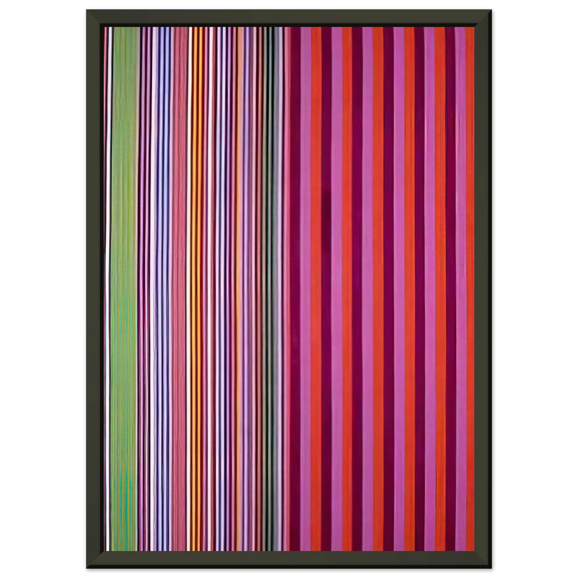 Gene Davis  Red Baron  1966 Framed Art Print  - Aluminum Frame - 60x80 cm / 24x32 inches