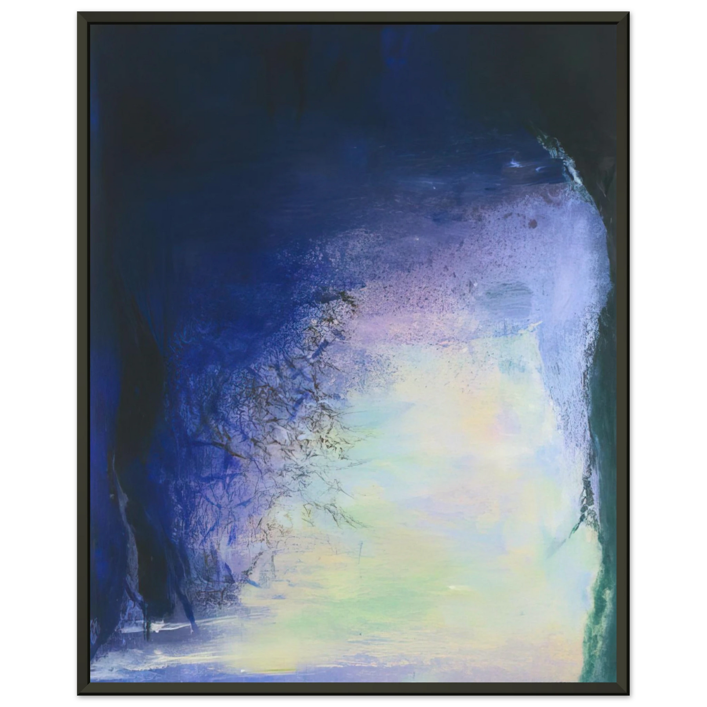 Zao WouKi  AFTER THE ECLIPSE 11 AUGUST 99 1999 Framed Art Print  - Aluminum Frame - 60x80 cm / 24x32 inches
