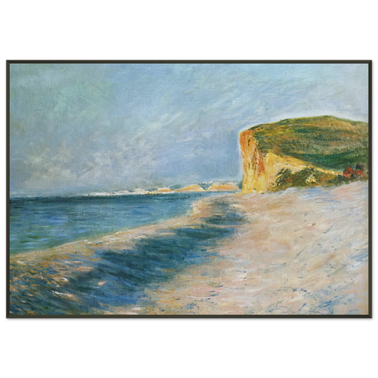 claude monet  Pourville near Dieppe Framed Art Print  - Aluminum Frame - 21x29.7 cm / 8x12"