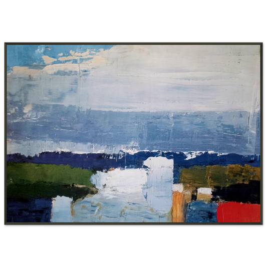 Nicolas de Stael  Paysage du midi  Art Informel Framed Art Print  - Aluminum Frame - 21x29.7 cm / 8x12"