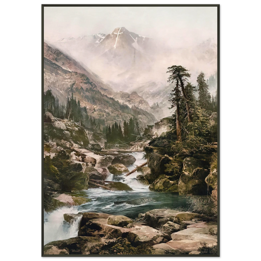 Thomas Moran  Mount of the Holy Cross Framed Art Print  - Aluminum Frame - 21x29.7 cm / 8x12"