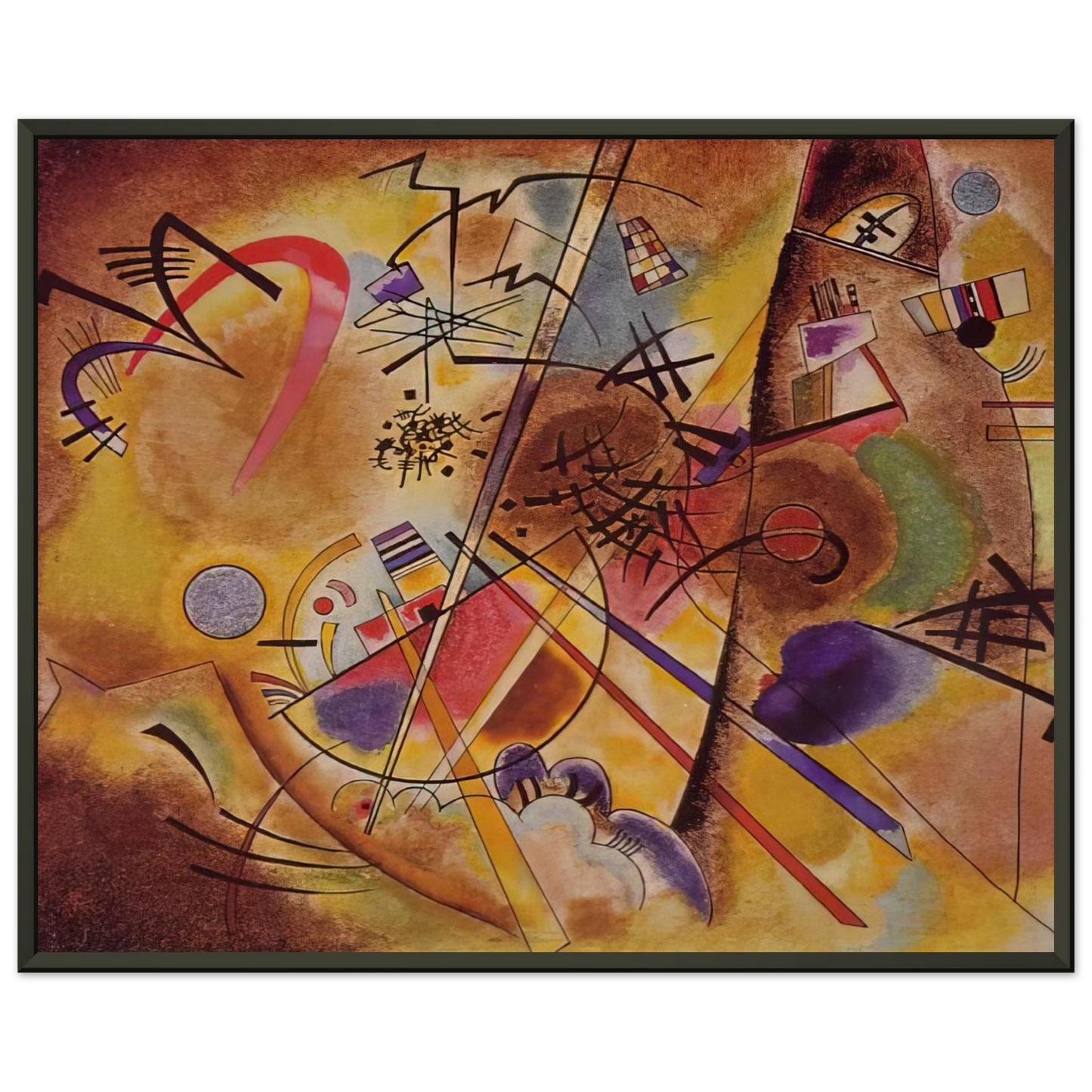 Wassily Kandinsky  SMALL DREAM IN RED 1925 Framed Art Print  - Aluminum Frame - 70x100 cm / 28x40 inches