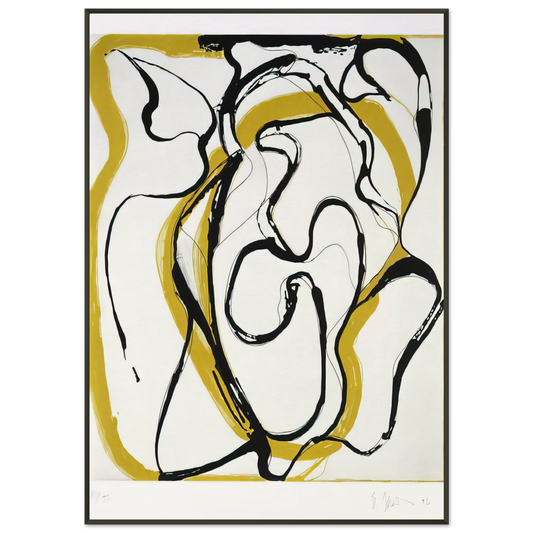 Brice Marden  Untitled  1996 Framed Art Print  - Aluminum Frame - 21x29.7 cm / 8x12"