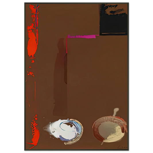 Helen Frankenthaler  Syzygy 1987 Framed Art Print  - Aluminum Frame - 21x29.7 cm / 8x12"