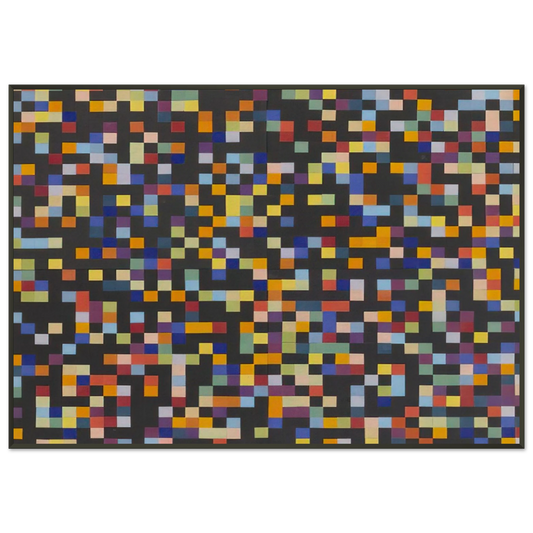 Ellsworth Kelly  Spectrum Colors Arranged by Chance VI Framed Art Print  - Aluminum Frame - 21x29.7 cm / 8x12"