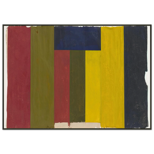 Brice Marden  Study II  1981 Framed Art Print  - Aluminum Frame - 21x29.7 cm / 8x12"