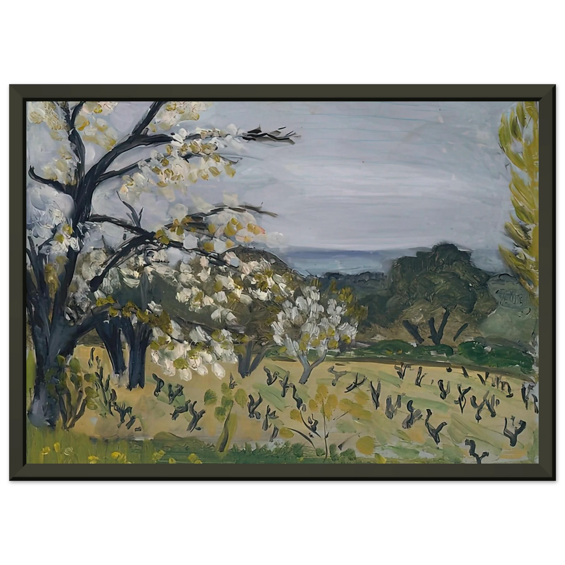 Henri Matisse  LANDSCAPE NICE 1919 Framed Art Print  - Aluminum Frame - 40x50 cm / 16x20 inches