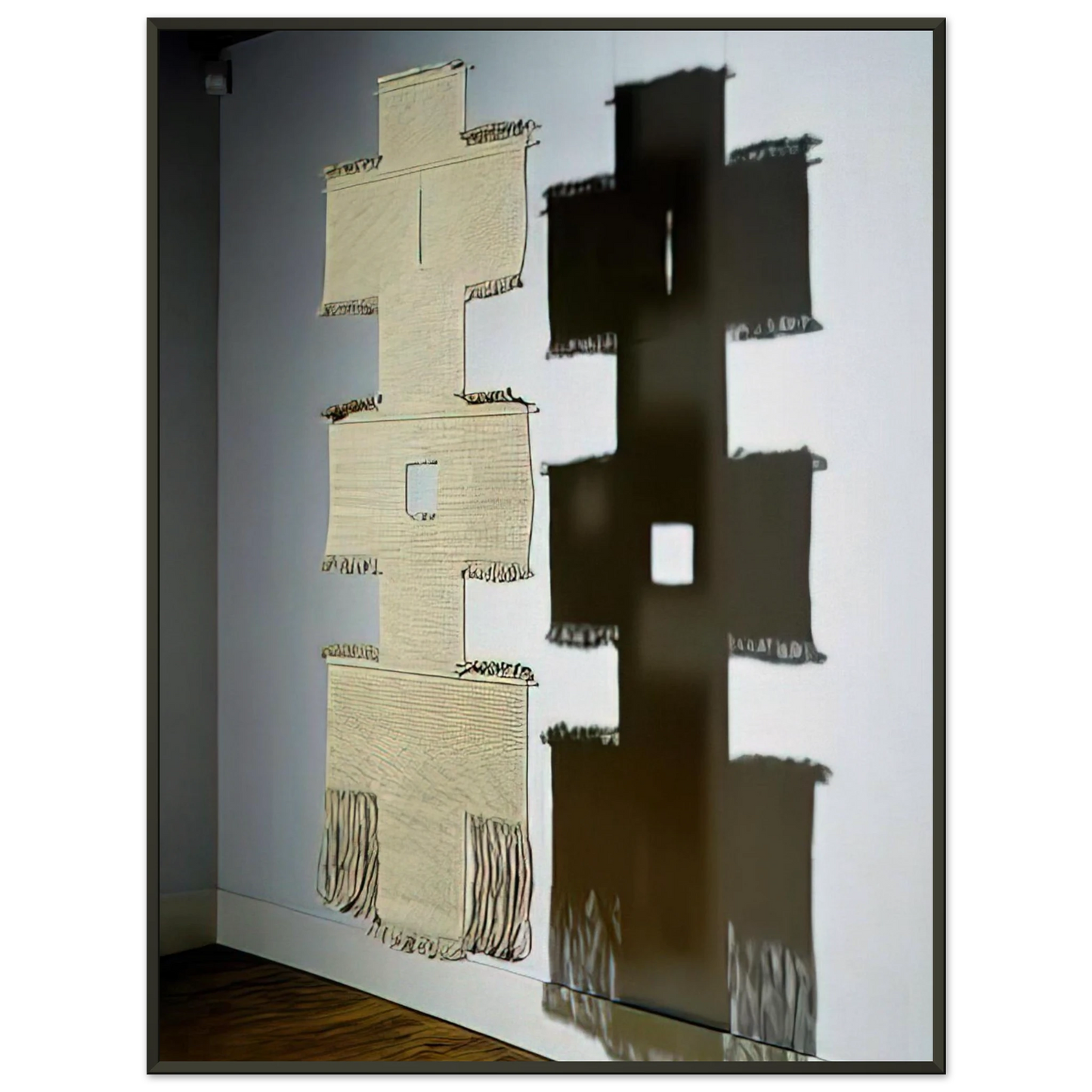 Lenore Tawney  PATH II 1966 Framed Art Print  - Aluminum Frame - 60x80 cm / 24x32 inches