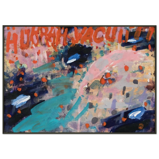 Paul Thek  Hurrah Vacuii  1988 Framed Art Print  - Aluminum Frame - 21x29.7 cm / 8x12"