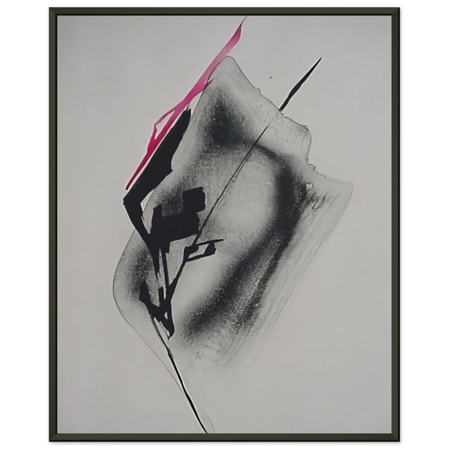 Toko Shinoda  Transparent Shadow  Abstract Expressionism Framed Art Print  - Aluminum Frame - 40x50 cm / 16x20 inches