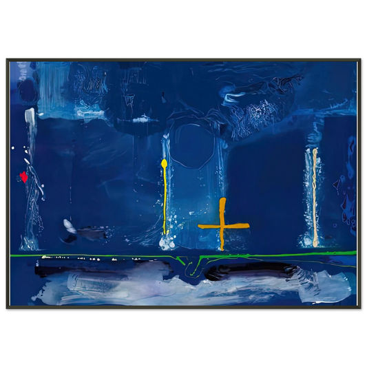 Helen Frankenthaler  Sister Sky 1991 Framed Art Print  - Aluminum Frame - 21x29.7 cm / 8x12"