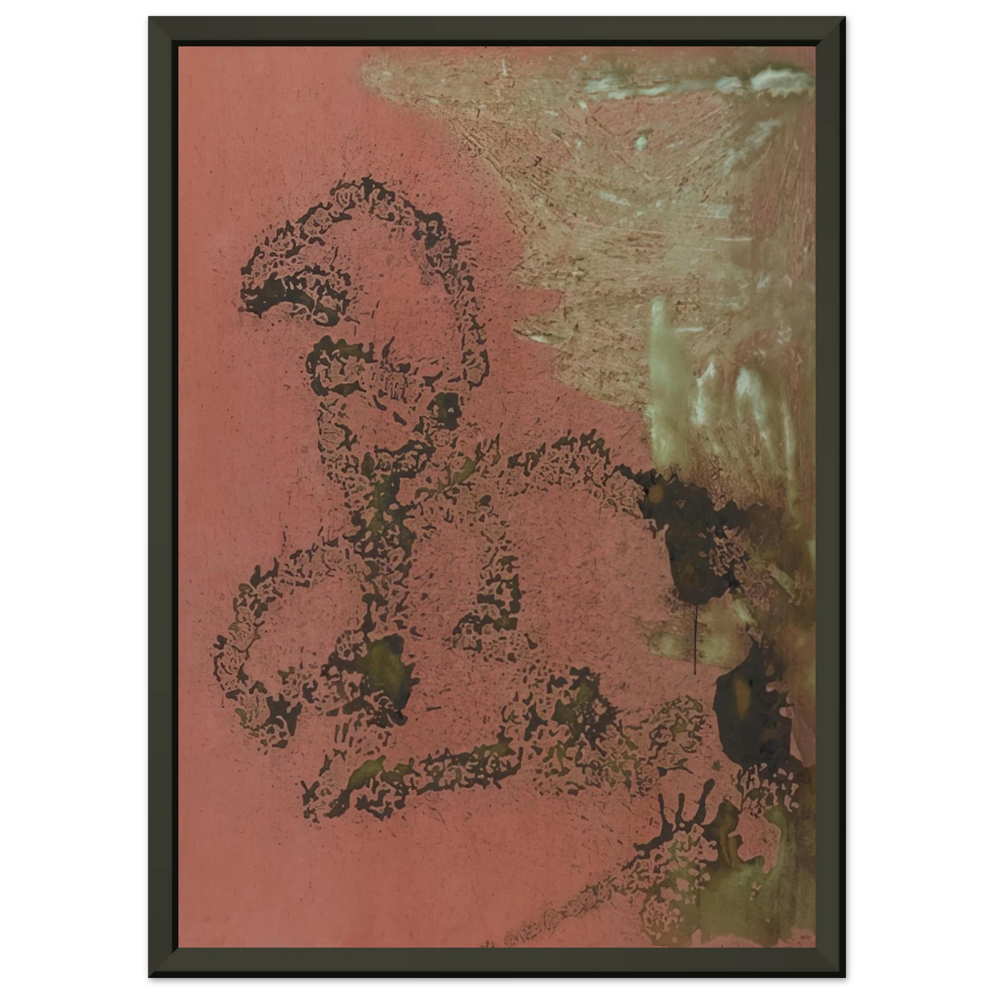 Andy Warhol  Oxidation Painting Framed Art Print  - Aluminum Frame - 70x100 cm / 28x40 inches