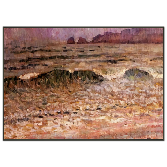 Theo van Rysselberghe  RAIN JERSEY 1907 Framed Art Print  - Aluminum Frame - 21x29.7 cm / 8x12"