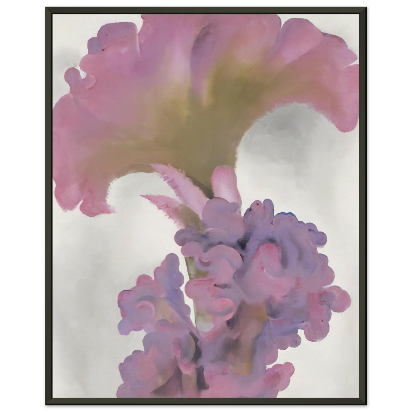 Georgia OKeeffe  Coxcomb Framed Art Print  - Aluminum Frame - 40x50 cm / 16x20 inches