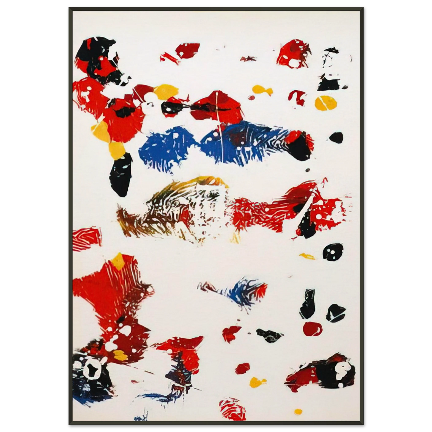 Sam Francis  Untitled  SF27S  Framed Art Print  - Aluminum Frame - 21x29.7 cm / 8x12"