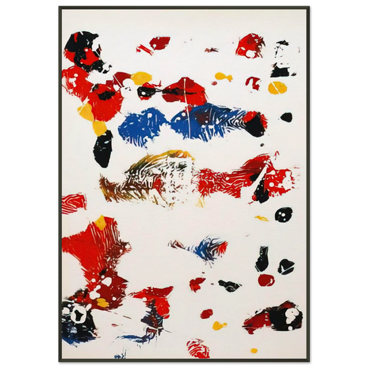 Sam Francis  Untitled  SF27S  Framed Art Print  - Aluminum Frame - 21x29.7 cm / 8x12"