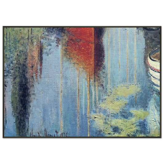 claude monet  Yachts At Argenteuil Framed Art Print  - Aluminum Frame - 21x29.7 cm / 8x12"