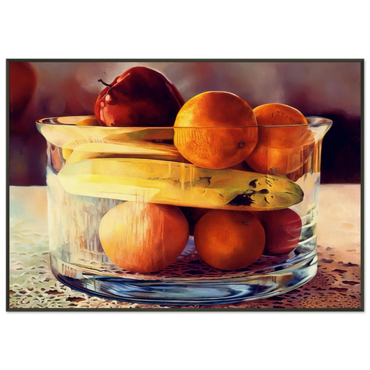 Mary Pratt  Bowld Banana  1981 Framed Art Print  - Aluminum Frame - 21x29.7 cm / 8x12"